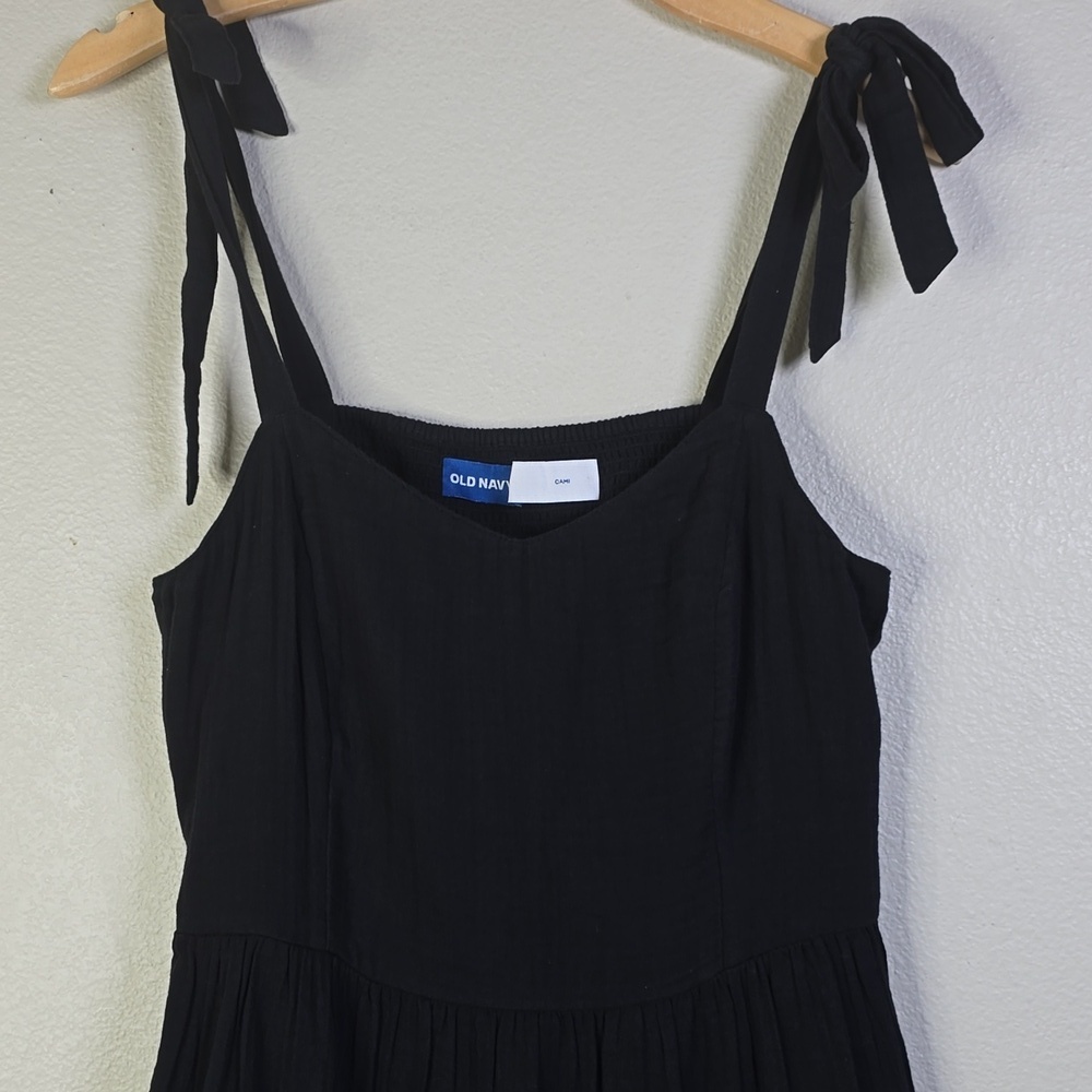 Old Navy Tiered Tie Shoulder Swing Mini Cami Dress Size M . - Picture 3 of 9